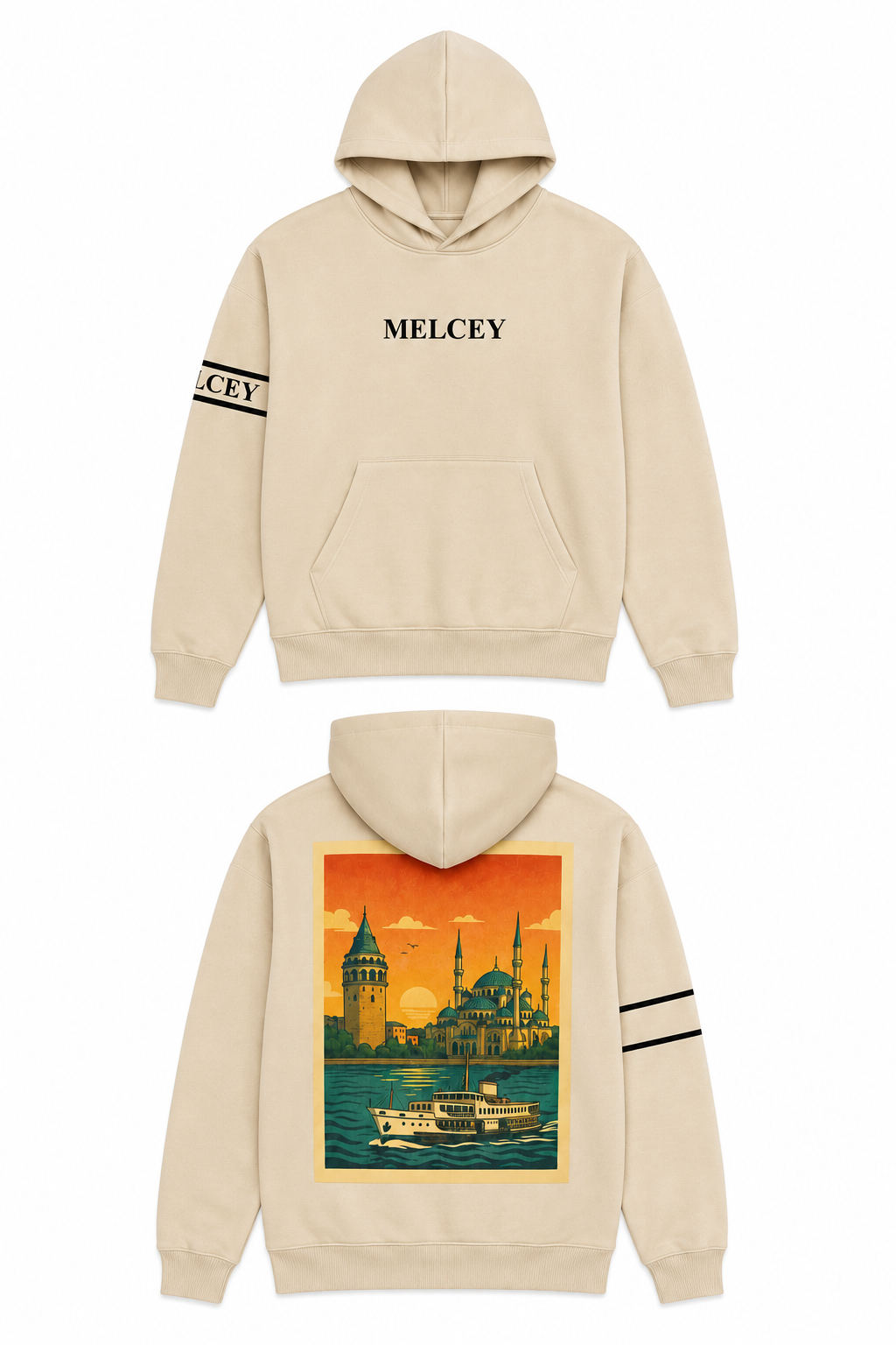 MELCEY Istanbul Hoodie Beige